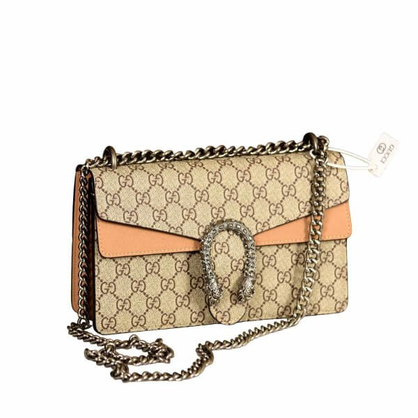 Gucci Dionysus GG Supreme Shoulder Bag – Beige & Ebony