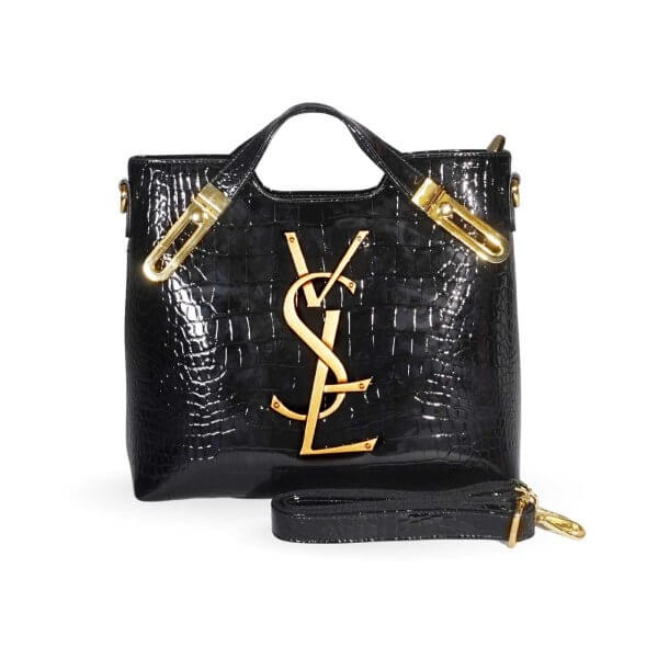 Handbag Crocodile Texted Light Luxury Cross-Border Shoulder Crossbody Bag