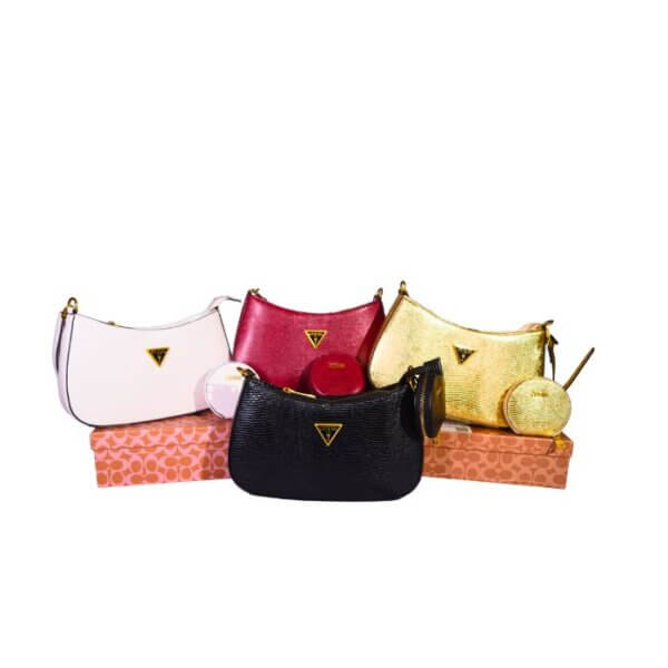 Guess Textured Crossbody Bag with Mini Round Coin Pouch